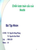 báo cáo tiểu luận chiến lược toàn cầu của nestle