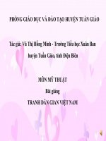 slike bài giảng môn mỹ thuật mỹ thuật 6 tranh dân gian việt nam