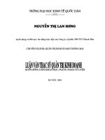 Luận văn thạc sỹ quản trị kinh doanh: Tuyển dụng và Đào tạo lao động trực tiếp của Công ty cổ phần TBVTYT Thanh Hóa