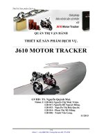 tiểu luận môn quản trị vận hành thiết kế sản phẩm j610 motor tracker