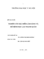 Nghiên cứu đặc điểm Lâm sàng và Mô bệnh học Lao Thanh Quản