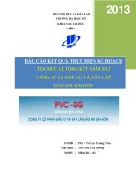 tổ chức lễ tổng kết năm 2012 công ty cp đầu tư và xây lắp dầu khí sài gòn