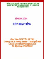 like bài giảng  toán 6 bài hình học 6 - tiết 7 đoạn thẳng