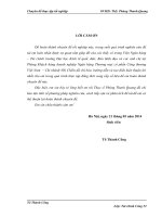 Chuyên đề thực tập tốt nghiệp  Nâng cao chất lượng cho vay doanh nghiệp nhỏ và vừa tại Ngân hàng thương mại cổ phần Công thương Việt Nam chi nhánh Nhị Chiểu – Phú Thứ  Kinh Môn – Hải Dương