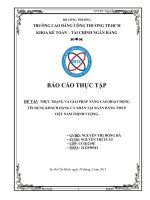 Nâng cao hoạt động tín dụng cá nhân tại Ngân hàng Việt Nam Thịnh Vượng