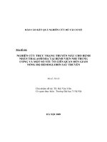 Nghiên cứu thực trạng truyền máu cho bệnh nhân Thalassemia tại Bệnh viện nhi trung ương và một số yếu tố liên quan đến giảm nồng độ hemoglobin sau truyền