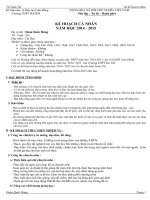 Lập kế hoạch cá nhân