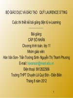 slike bài giảng toán học 11 bài  cấp số nhân
