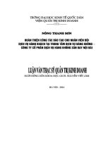 Luận văn thạc sỹ: Hoàn thiện công tác đào tạo cho nhân viên Đội Dịch vụ hành khách tại Trung tâm Dịch vụ Hàng không – Công ty Cổ phần Dịch vụ hàng không sân bay Nội Bài