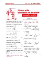 phương pháp giải một số dạng bất đẳng thức lượng giác