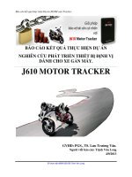 báo cáo kết quả thực hiện dự án nghiên cứu phát triển thiết bị định vị cho xe máy j610 motor tracker