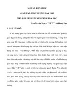 skkn một số biện pháp giúp học sinh yếu kém học tốt môn hóa học thpt trần hưng đạo