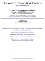 a theory of full international cooperation