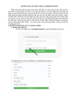 HƯỚNG dẫn sử DỤNG TRẮC NGHIỆM ONLINE