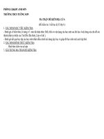 ma trận và kiểm tra 1 tiết học kỳ ii