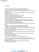 trả lời 27 câu hỏi mạng truyền thông