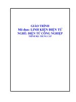 GIÁO TRÌNH LINH KIỆN ĐIỆN TỬ TCN ĐIỆN TỬ CN