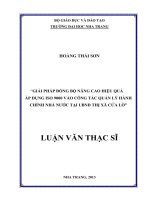 giải pháp đồng bộ nâng cao hiệu quả áp dụng iso 9000 vào công tác quản lý hành chính nhà nước tại ubnd thị xã cửa lò