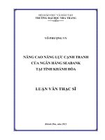 nâng cao năng lực cạnh tranh của ngân hàng seabank tại tỉnh khánh hòa