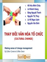 thay đổi văn hóa tổ chức