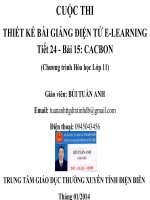 bài giảng hóa học 12 bài giảng về các bon và các hợp chất