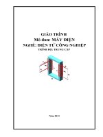 GIÁO TRÌNH MÁY ĐIỆN TCN ĐIỆN TỬ CN