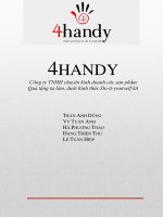 Đề án kinh doanh dự án đồ handmade 4Handy  Khởi nghiệp cùng Kawai