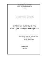 giáo trình đường lối đảng cộng sản