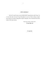 nghiên cứu chuỗi giá trị xoài úc tại tỉnh khánh hòa