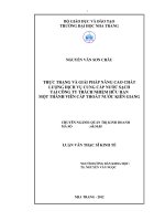 thực trạng và giải pháp nâng cao chất lượng dịch vụ cung cấp nước sạch tại công ty trách nhiệm hữu hạn một thành viên cấp thoát nước kiên giang