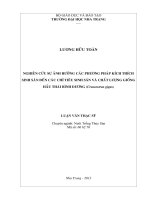 nghiên cứu sự ảnh hưởng của phương pháp kích thích sinh sản đến các chỉ tiêu sinh sản và chất lượng giống hầu thái bình dương (crassostrea gigas)