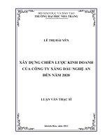 xây dựng chiến lược kinh doanh của công ty xăng dầu nghệ an đến năm 2020