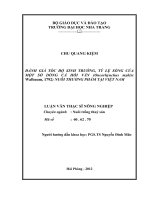 đánh giá tốc độ sinh truởng, tỷ lệ sống của một số dòng cá hồi vân (oncorhynchus mykiss walbaum, 1792) nuôi thuơng phẩm tại việt nam