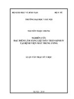 Nghiên cứu  đặc điểm lâm sàng liệt dây thần kinh IV  tại Bệnh viện Mắt trung ương