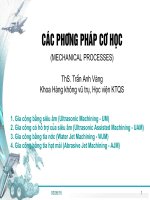 bài giảng các quá trình gia công cơ khí