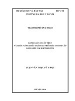Đánh giá tái cấu trúc và chức năng thất trái sau nhồi máu cơ tim cấp bằng Siêu âm Doppler tim