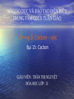 bài giảng hóa học lớp 12  bài giảng về  cacbon và hợp chất