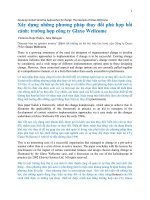 xây dựng những phương pháp thay đổi phù hợp bối cảnh trường hợp công ty glaxo wellcome