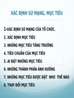 bài giảng môn quản trị chiến lược xác định sứ mạng mục tiêu