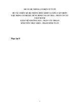 Thuyết minh ( điều khiển van cắt nhiên liệu của bơm cao áp chia phàn cơ cấu chấp hành)