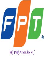 báo cáo quy trình tuyển dụng của công ty fpt hoàn chỉnh