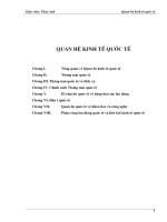 Bai giang Quan Hệ Kinh Tế Quốc Tế