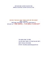 nghiên cứu khoa học TÊN đề tài “ PHÙ ĐỔNG – văn hóa và DI sản