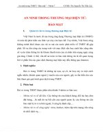 an ninh trong thương mại điện tử chủ đề bảo mật