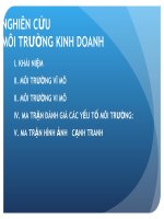 bài giảng môn quản trị chiến lược nghiên cứu môi trường kinh doanh