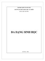 bài giảng đa dạng sinh học