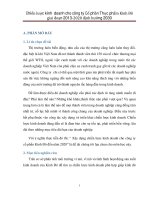 chiến lược kinh doanh cho công ty cổ phần thực phẩm kinh đô giai đoạn 2013 - 2020 định hướng 2030