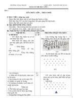 giáo án thể dục hoàn chỉnh lớp 1 soạn theo cktkn