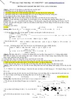 giải chi tiết đề thi thử đại học môn vật lý