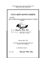 sáng kiến kinh nghiệm  một số biện pháp luyện đọc khi dạy tập đọc ở lớp 2